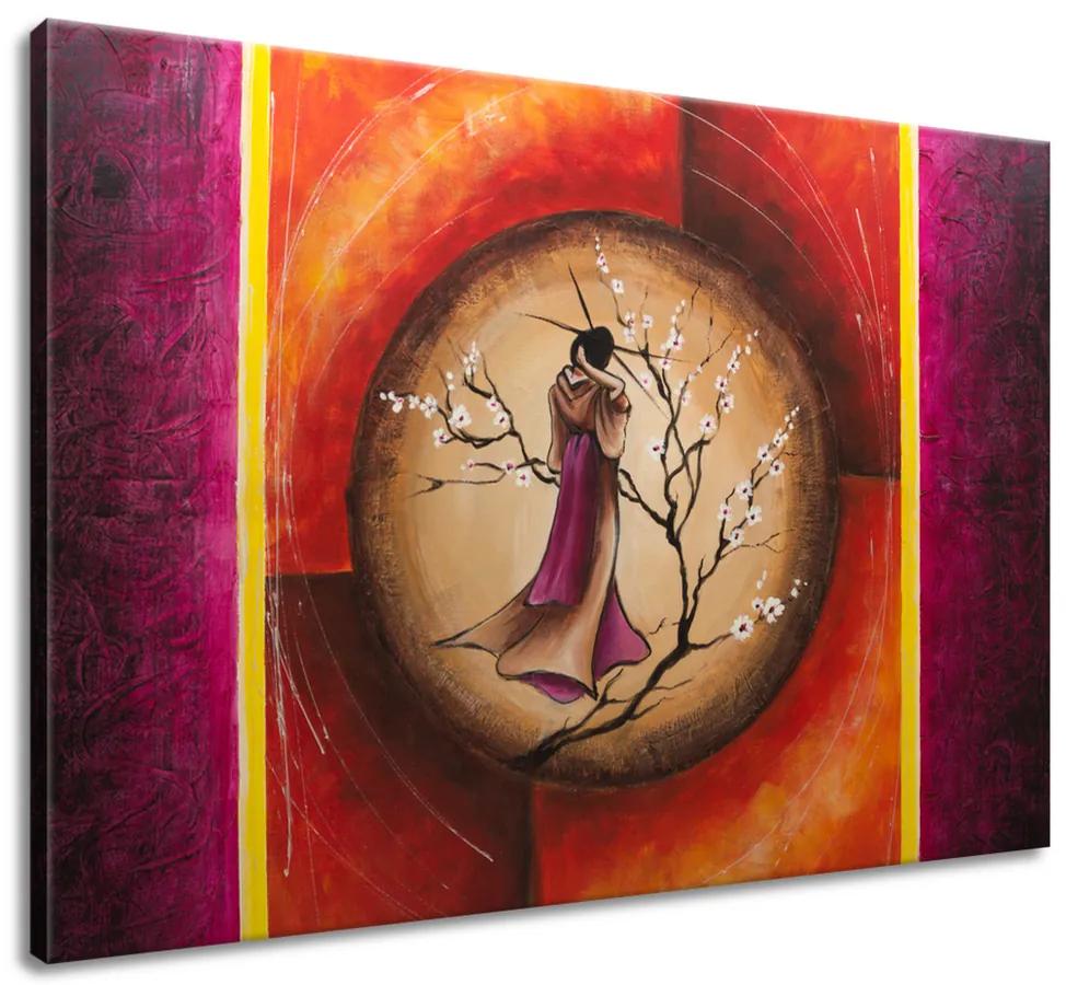Gario Ručne maľovaný obraz Sao Chang v kruhu snov Rozmery: 100 x 70 cm