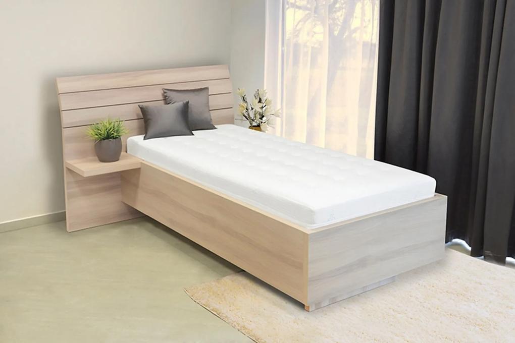 Ahorn SALINA - jednolôžková posteľ so širokým čelom 120 x 210 cm, lamino