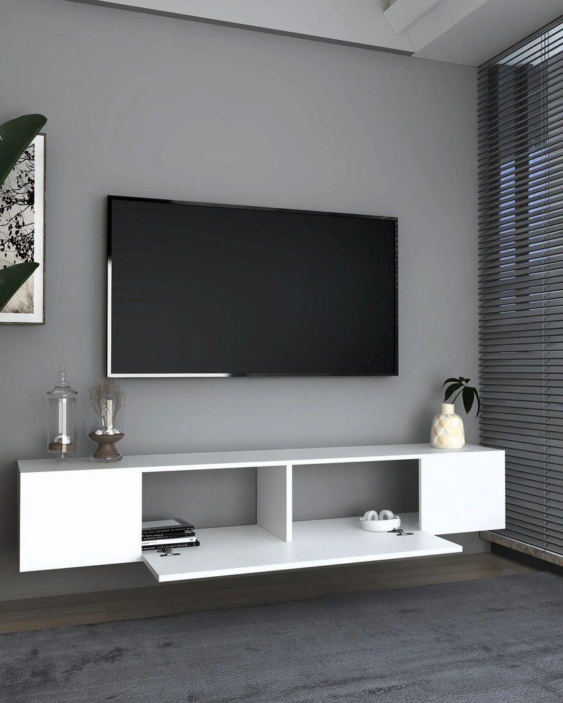 TV stolík/skrinka Kondor C (biela). Akcia -16%. Vlastná spoľahlivá doprava až k Vám domov. 1127732