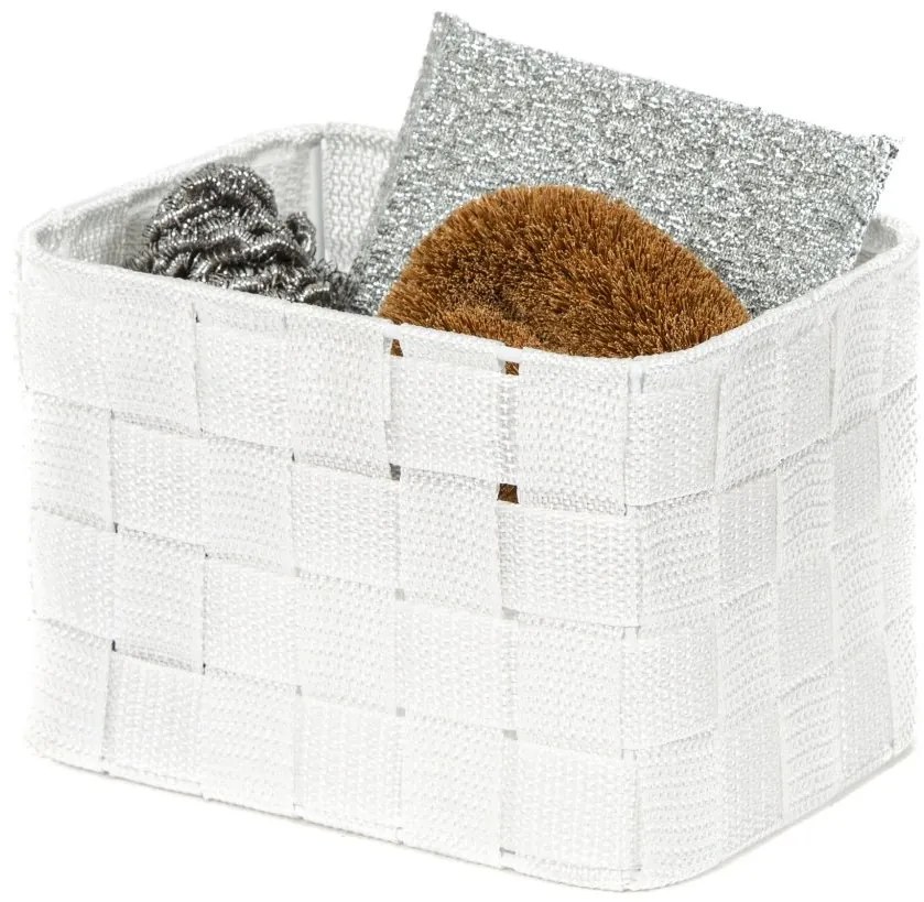 Compactor Úložný organizér do zásuvky Compactor TEX 19 x 14 x 13 cm, biela