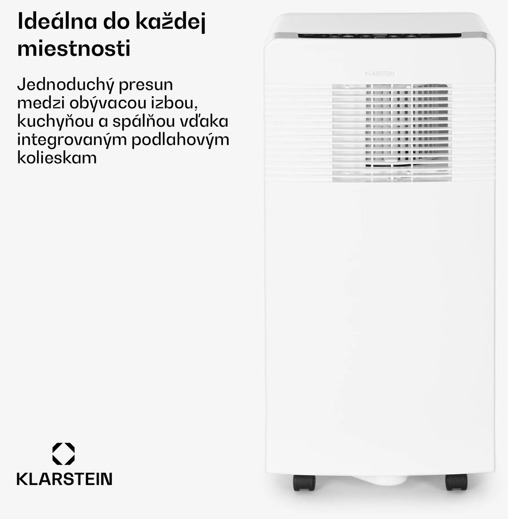 Klarstein Iceblock Ecosmart 7, mobilná klimatizácia 3 v 1, 7 000 BTU, ovládanie cez aplikáciu, biela