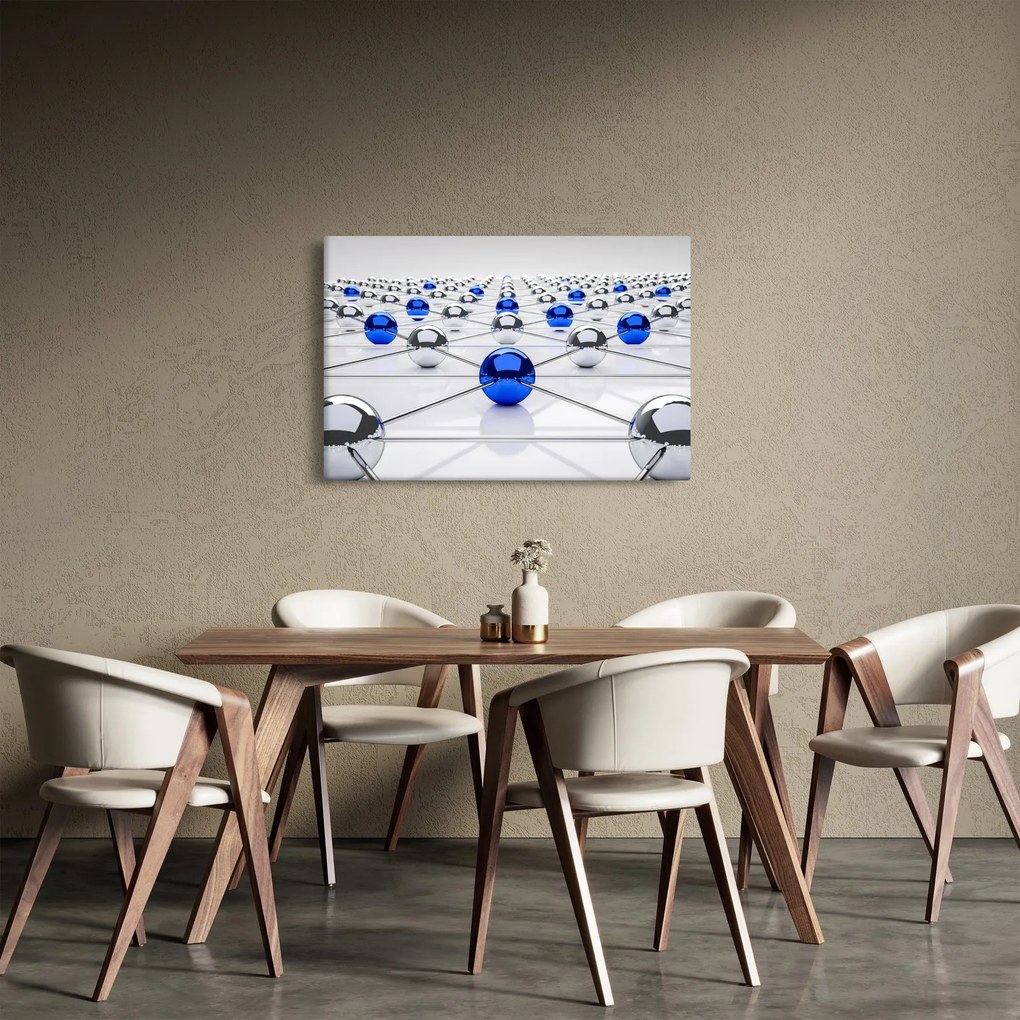 Obraz pospájaných guľou (90x60 cm)
