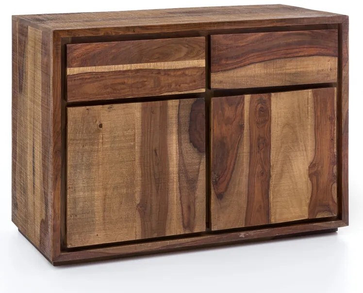 Luxusná drevená skrinka pod umývadlo z masívu Caracas Sheesham 100cm