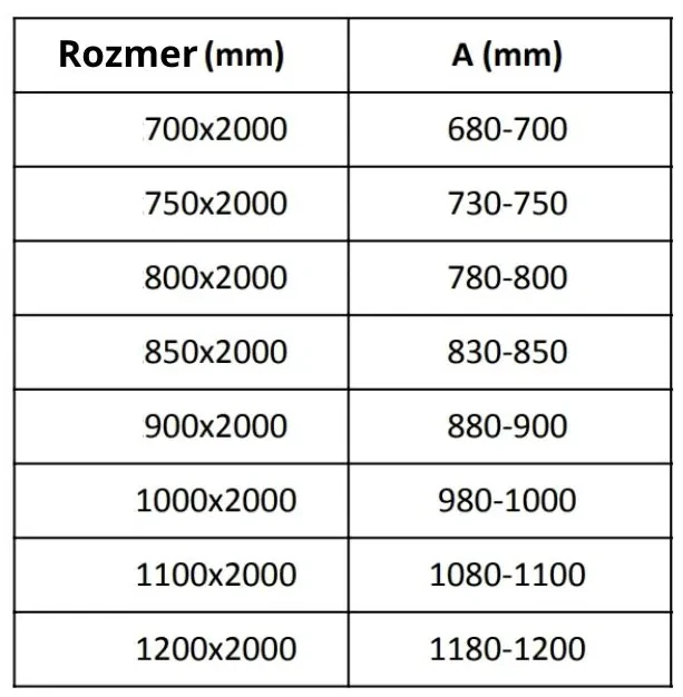 Mexen Velar, sklenená stena ku sprchovej kabíne 85x200 cm, 8mm šedé sklo, 870-085-000-00-40