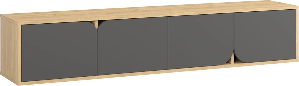 Televízny stolík Houseland Spark dub safírový/antracit