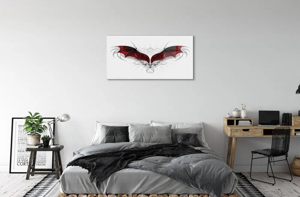 Sklenený obraz drakom krídla 120x60 cm