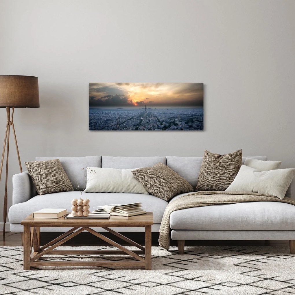 Obraz - Paríž z výšky (120x50 cm)