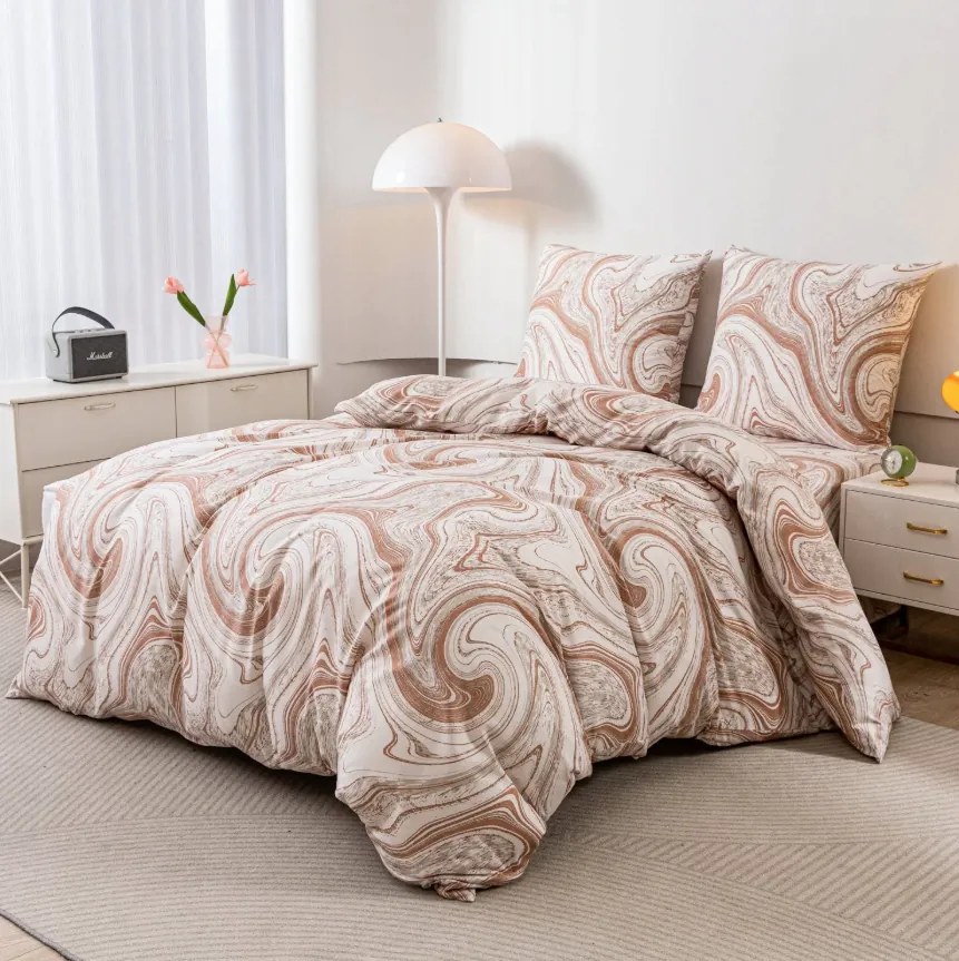 Obliečky z mikrovlákna NUDESTONE béžové Rozmer obliečky: 2 ks 70 x 80 cm | 160 x 200 cm