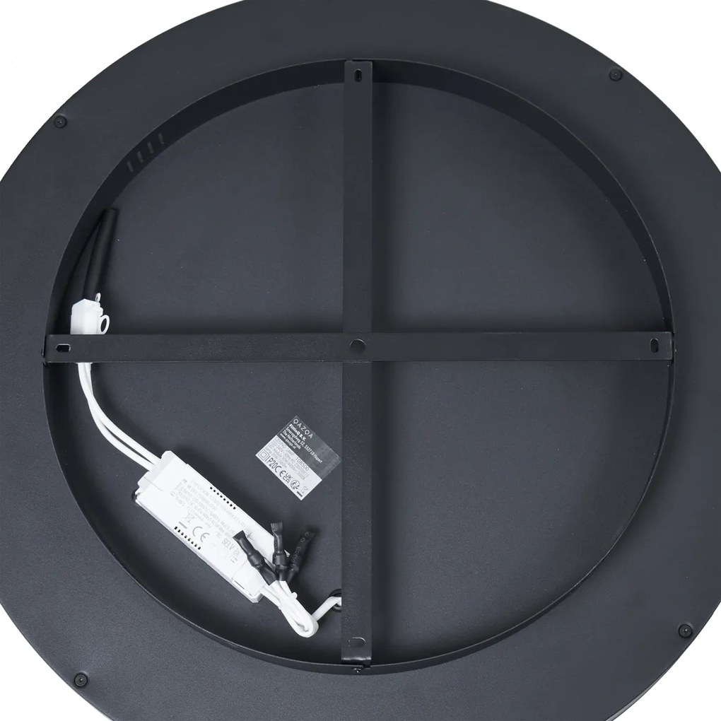 Dizajnové stropné svietidlo čierne so zlatom 60 cm vrátane LED 3-stupňového spínača - Ingo