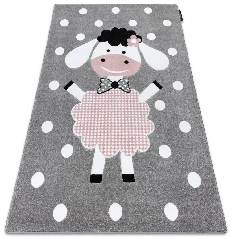 Dywany Łuszczów Detský kusový koberec Petit Dolly sheep grey - 140x190 cm