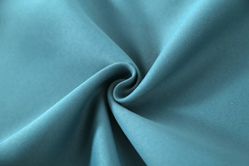 Tyrkysový záves OXFORD 140x250 cm Zavesenie: Kovové krúžky