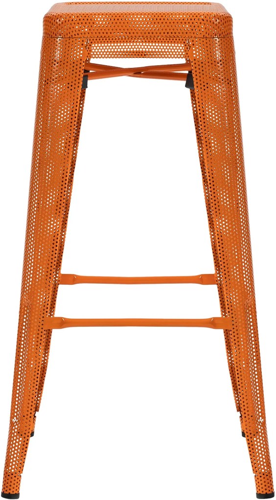 Kovová barová stolička Fletcher - Oranžová
