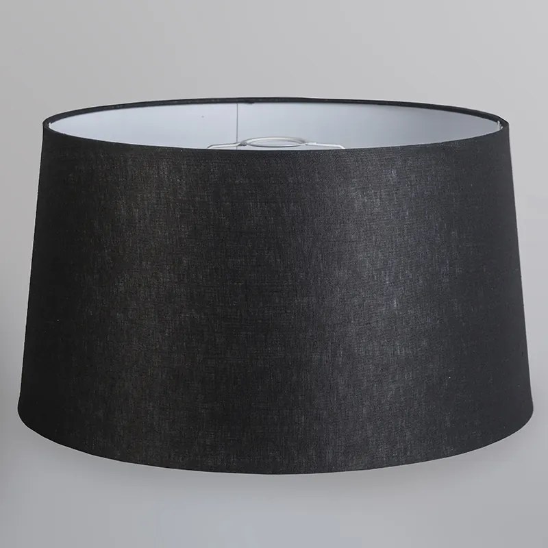 Moderné závesné svietidlo oceľ s tienidlom 45 cm čierne - Cappo 1