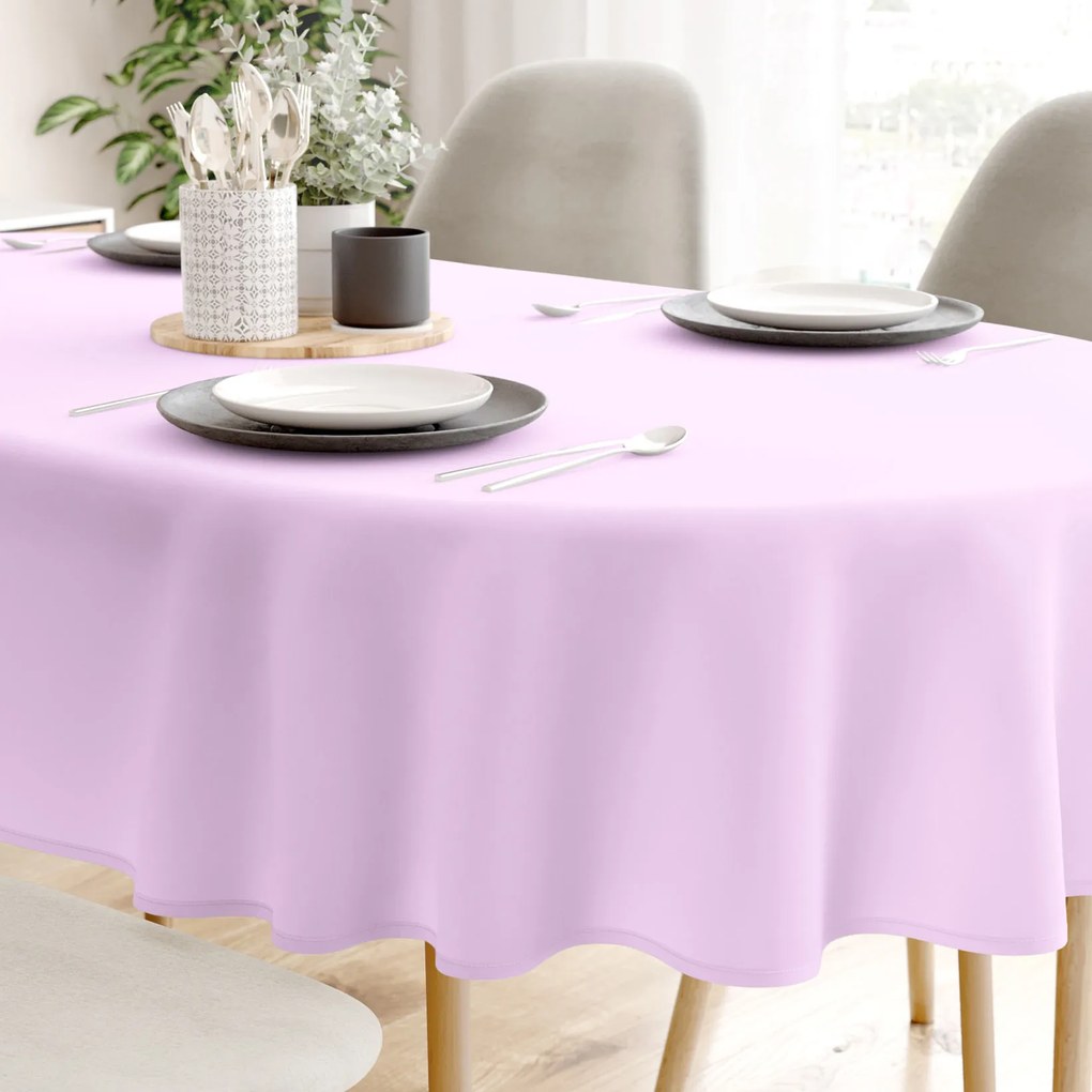 Goldea oválny obrus 100% bavlnené plátno - orgovánový 140 x 220 cm