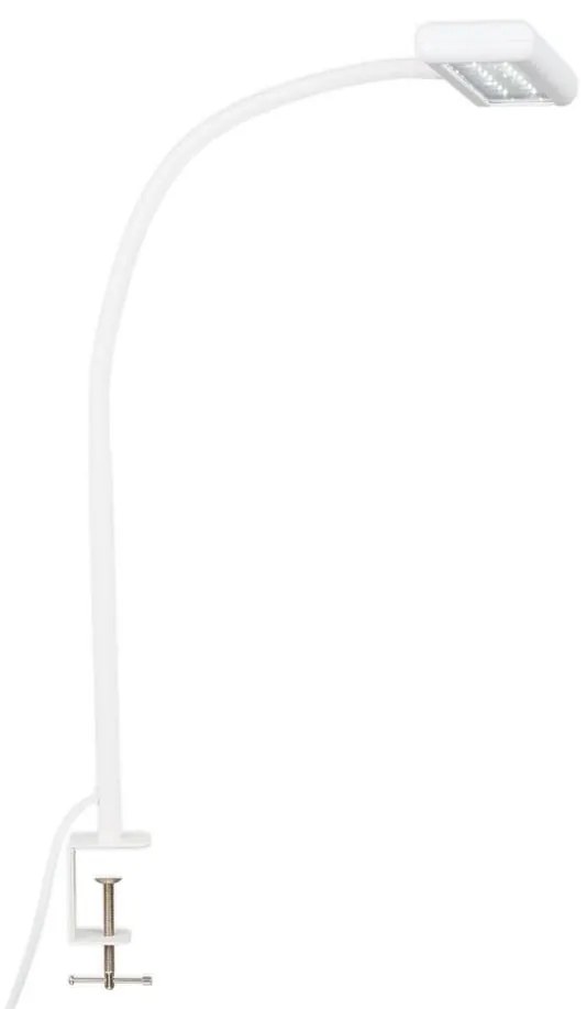 Brilo - LED Flexibilná stolná lampa s klipom TRASNA LED/7,5W/230V biela