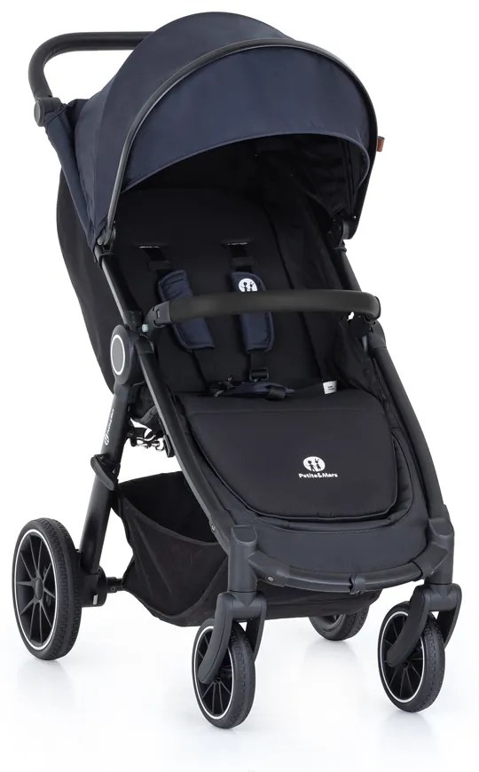 PETITE&MARS kočík športový Street+ RWS black anthracite blue complete