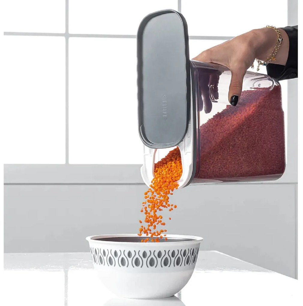 Orion Dóza na potraviny s dávkovacím viečkom, FOLY 1,8 l antracit