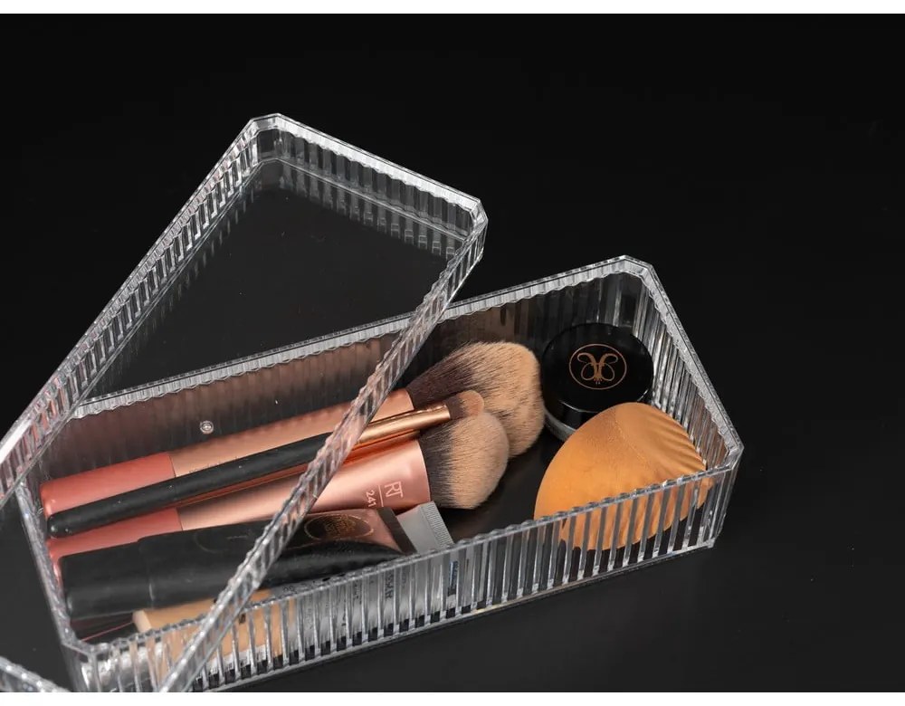 Plastový kúpeľňový organizér na kozmetiku – Addis