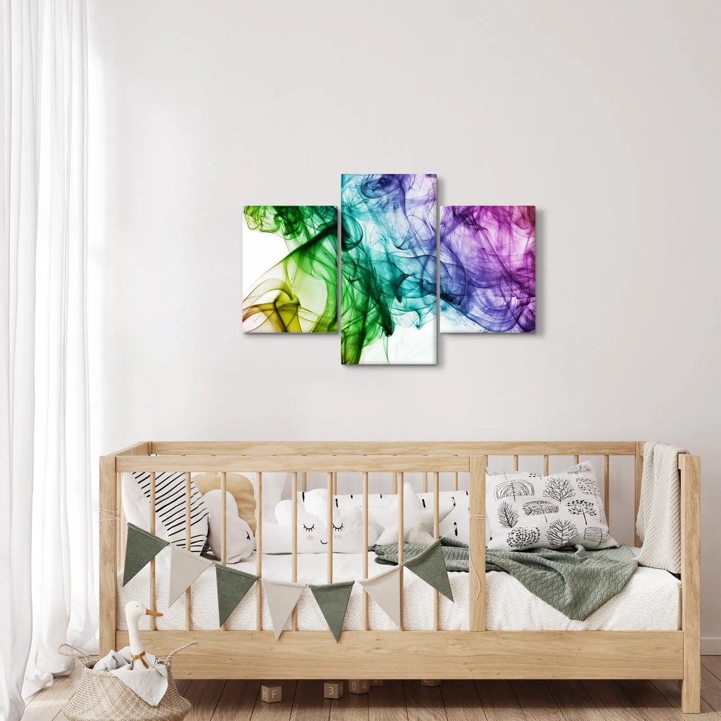 Obraz - farebný dym (90x60 cm)