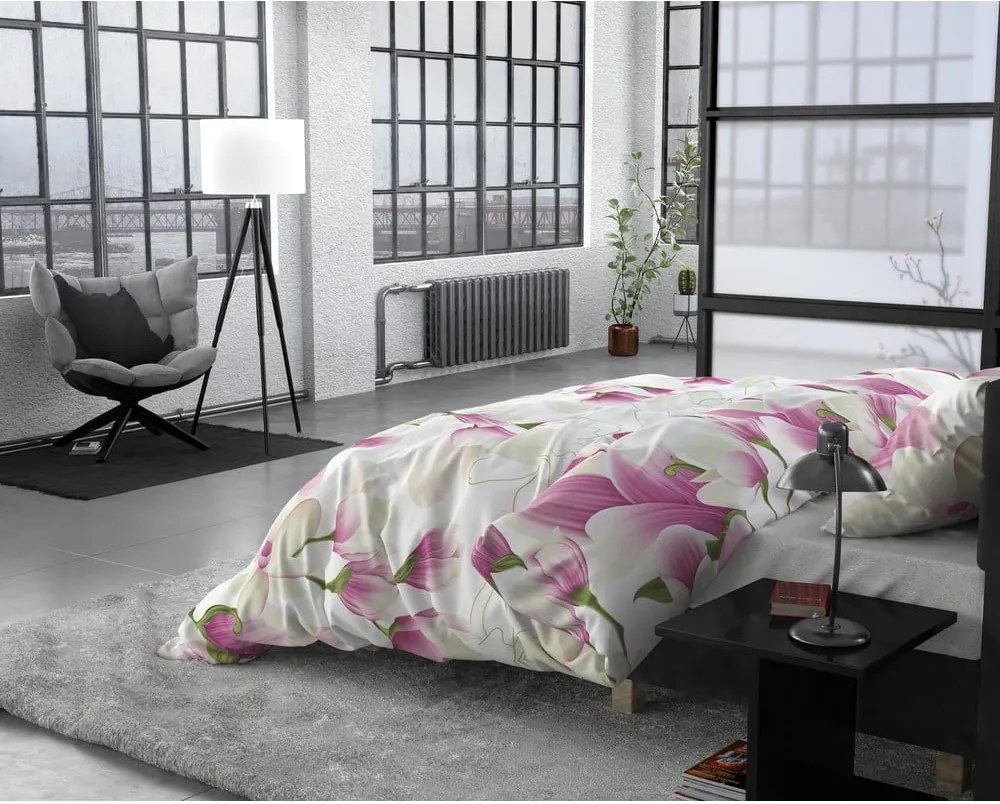 Flanelové obliečky na dvojposteľ Sleeptime Olivia, 200 x 220 cm