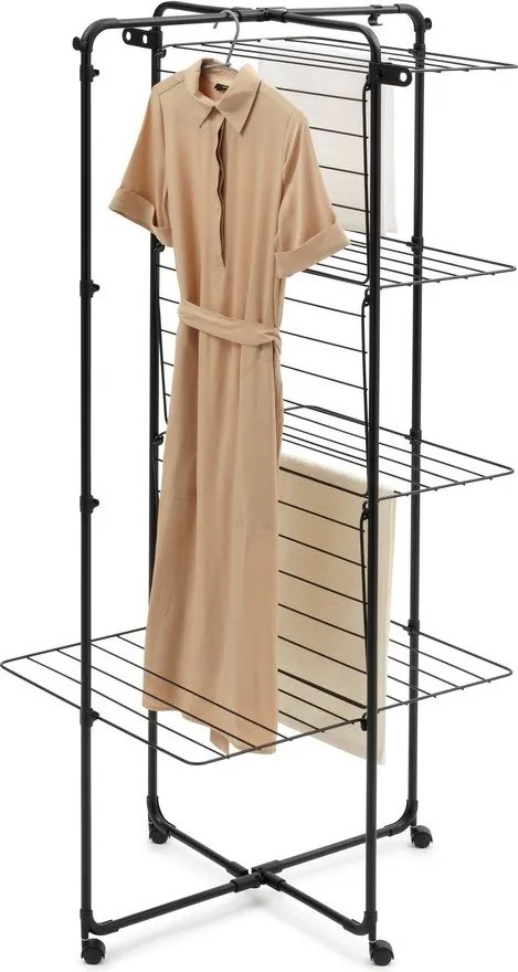 Matne čierny sušiak na bielizeň 30 m HangOn Tower – Brabantia