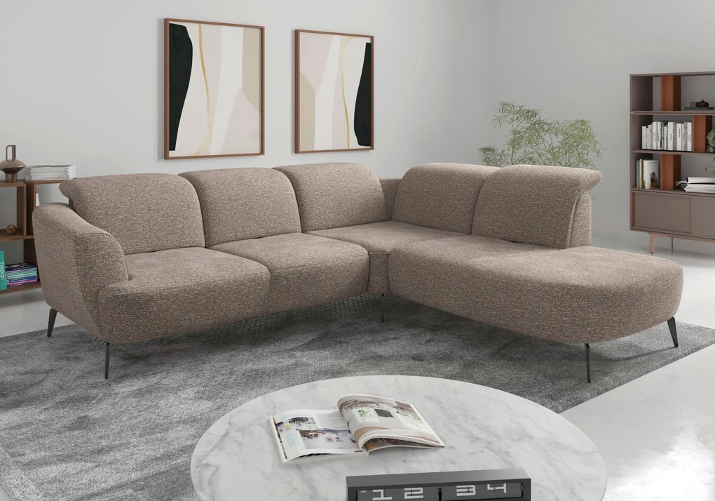 XXXLutz ROHOVÁ SEDAČKA, textil, cappuccino Sit & More - Sedačky - 00014401852T