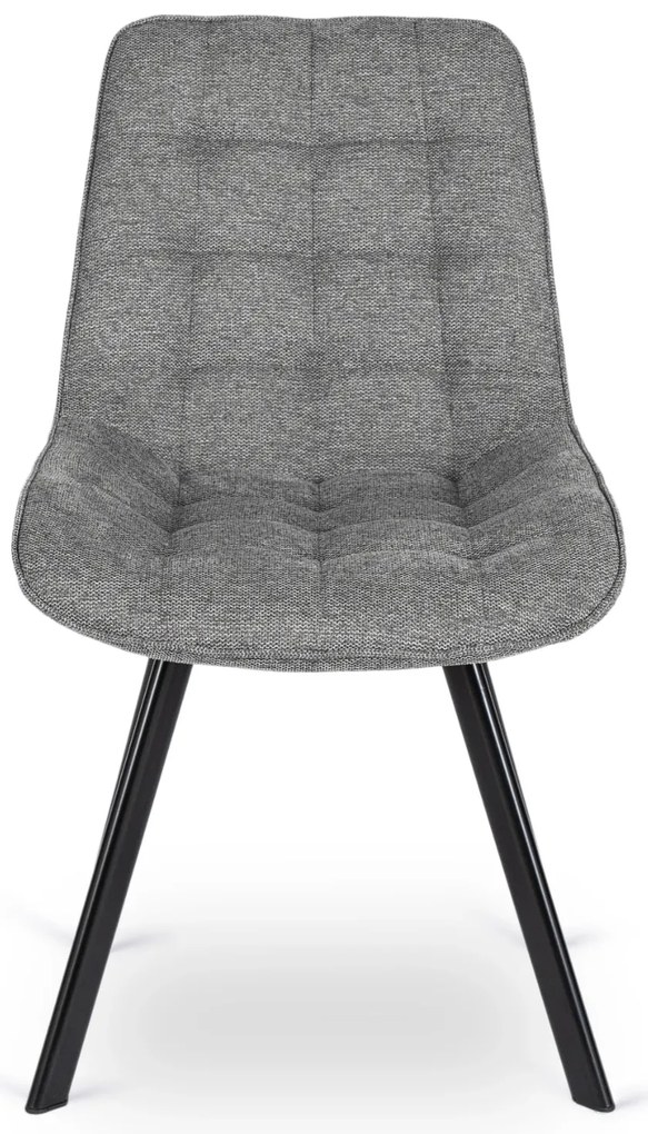 PROXIMA.store - Čalúnená jedálenska stolička RICK 2 FARBA: sivá, MATERIÁL: pletená