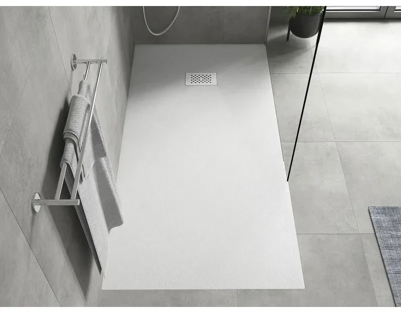 Mexen Hugo, obdĺžniková sprchová vanička SMC 170 x 90 cm, biela, biela krytka, 42109017-W