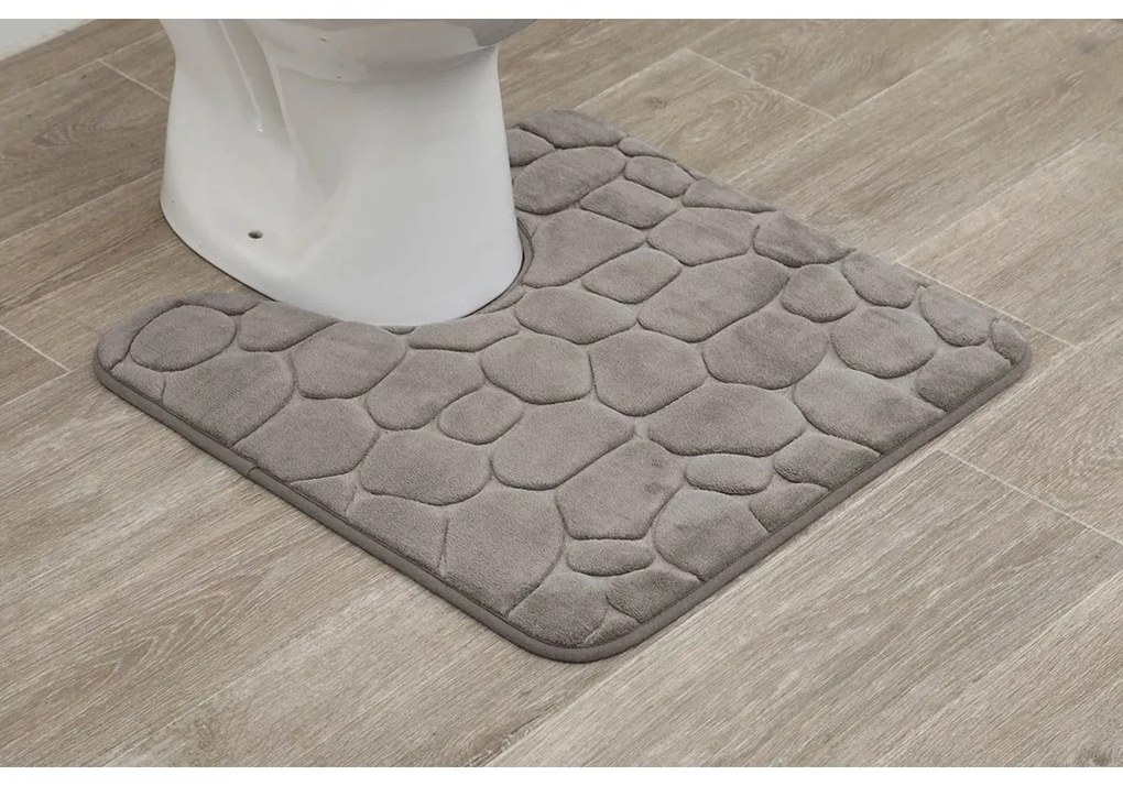 WC predložka Stones, 45x50 cm, béžová