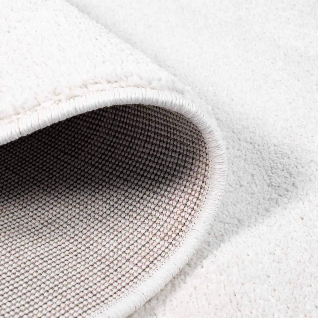 Dekorstudio Moderný koberec MODA SOFT - Biely Rozmer koberca: 160x225cm