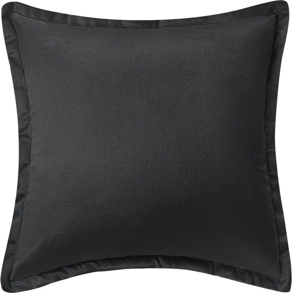 Velúrová obliečka na vankúš SOFT VELVET čierna 40x40 cm