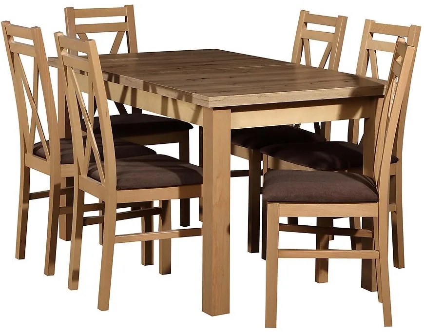 Jedálenská zostava Uranos 1+6 St28+W114 dub artisan