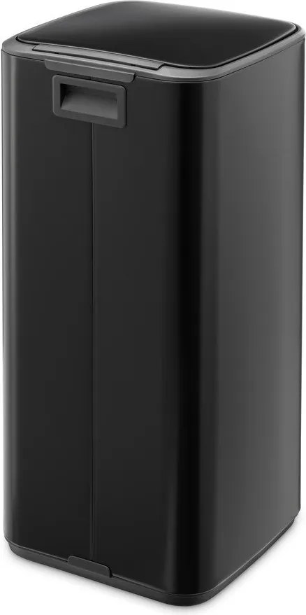 Matne čierny pedálový oceľový odpadkový kôš 30 l Bo – Brabantia