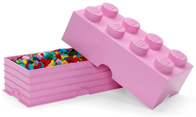 Svetloružový úložný box LEGO®
