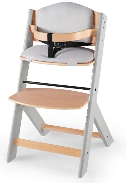 KINDERKRAFT - Detská jedálenská stolička s polstrovaním ENOCK šedá