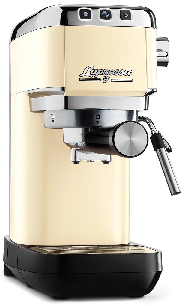 Pákový kávovar »Lapressa«, krémový