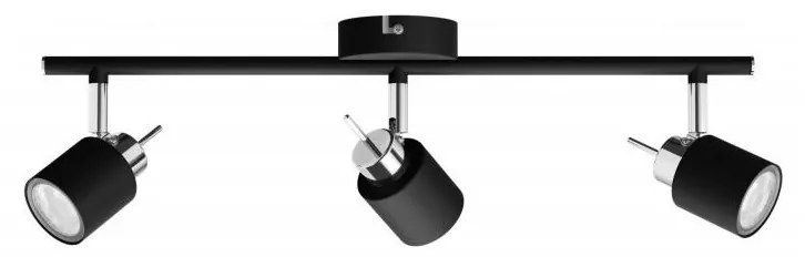 Philips - Bodové svietidlo MERANTI 3xGU10/35W/230V čierna