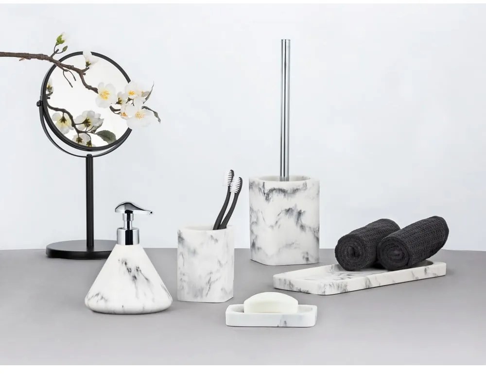 Bielo-sivá tácka do kúpeľne Wenko Desio