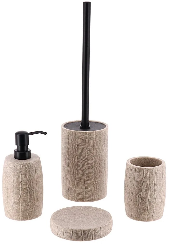 TENDANCE WC kefa Binchi, béžová/s čiernymi prvkami