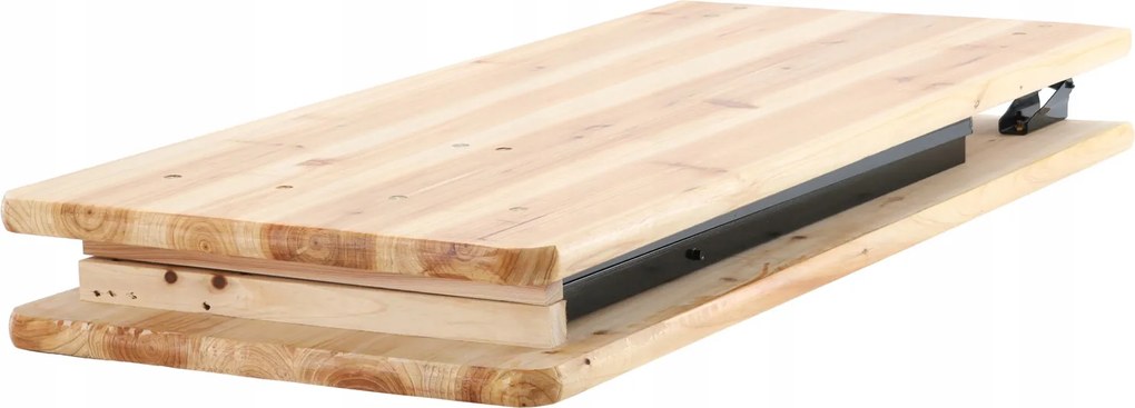 BANQUET SET - STÔL 220 x 50 x 77 cm + 2 LAVICE 220 x 25 x 47 cm - SKLADACIE *2829