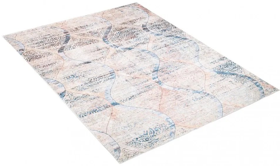 Moderný koberec v hnedých odtieňoch s jemným vzorom Šírka: 80 cm | Dĺžka: 150 cm