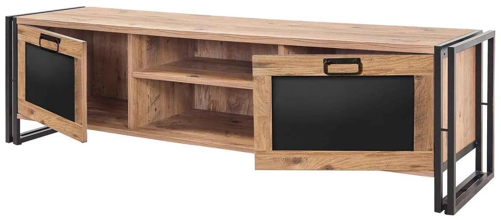 Dizajnový TV stolík Ulyana 180 cm borovica