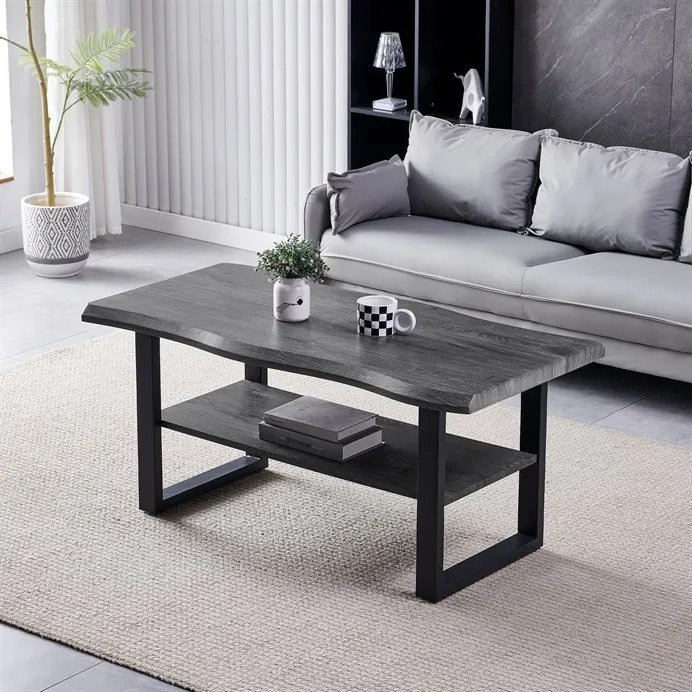 Autronic BONTEC Konferenčný stolík 120x60cm, mdf, sivý dub, CT-F4212 GREY Farba: Šedá