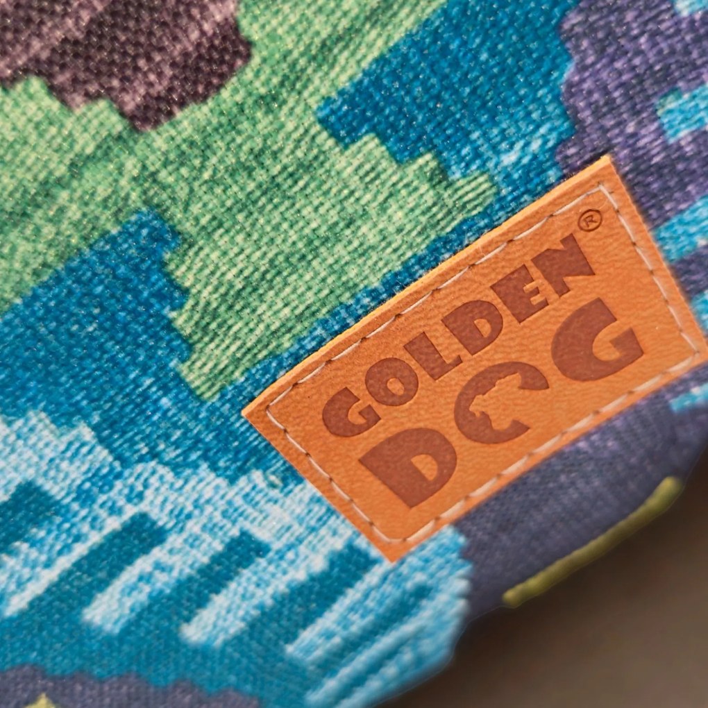 Golden Dog Štvorcový pelech pre psy GD62 M Vzorovaný
