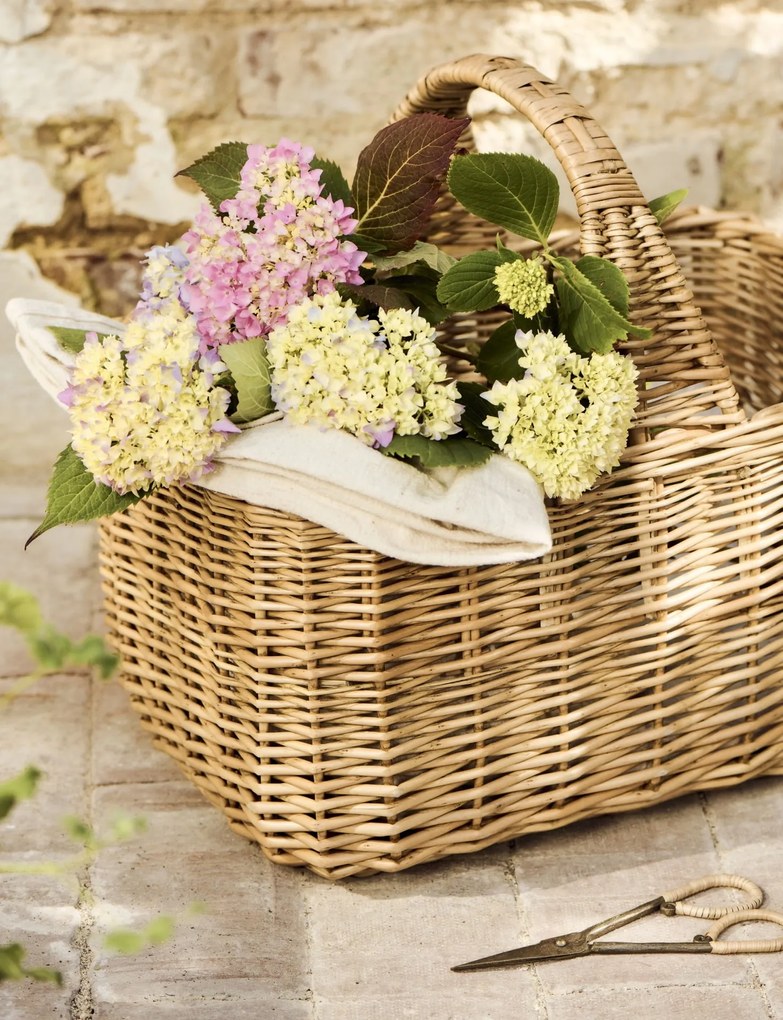 Ib Laursen Prútený kôš Handle Across Square 30 × 42 cm