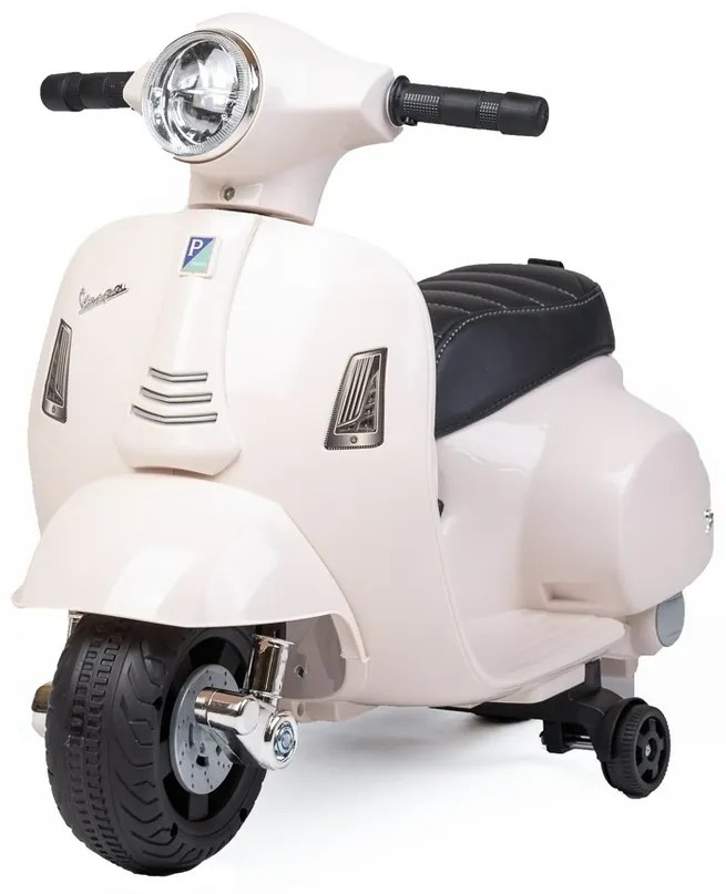 Baby Mix Detská elektrická motorka Vespa, biela
