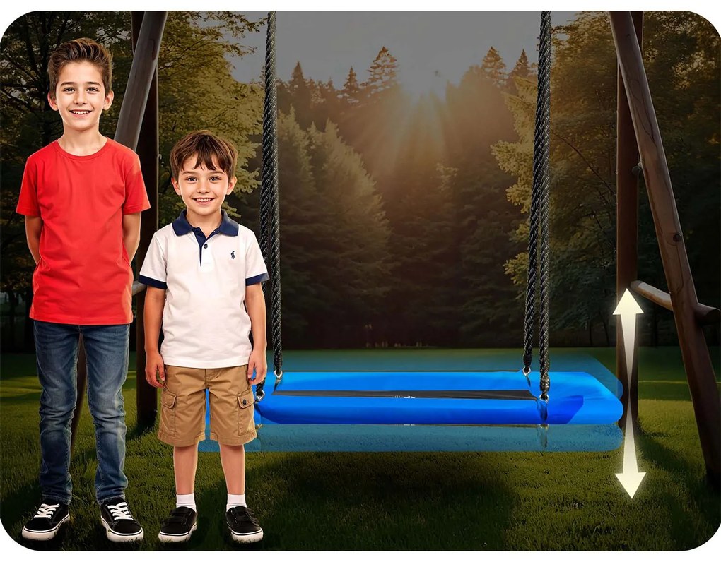 Obdĺžniková hojdačka bocianie hniezdo Neo-Sport Swingo 110 x 70 cm