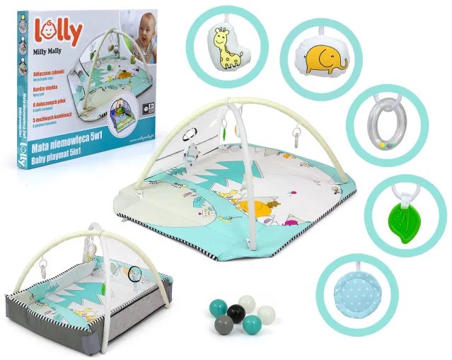 Hracia podložka pre deti Lolly Elephant 5v1