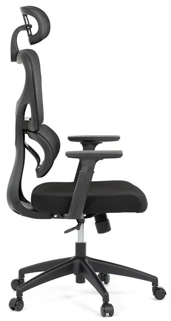 Autronic BONTEC Kancelárska stolička, hojdací mechanizmus, čierna, KA-K2080 BK Farba: Čierna