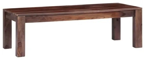 vidaXL Konferenčný stolík, sivý 110x50x35 cm, drevený masív sheesham-